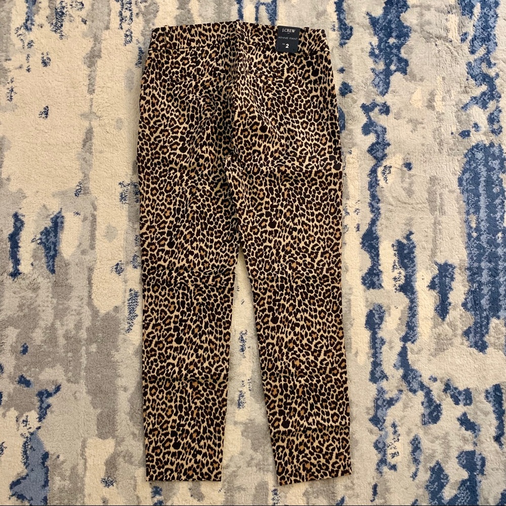 J. Crew Factory Winnie Leopard Print Skinny Pant NWT - Picture 3 of 7